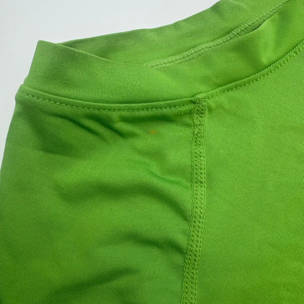 Nike Golf Womens V-Neck Sleeveless Performance Tank Top Lime Green XL